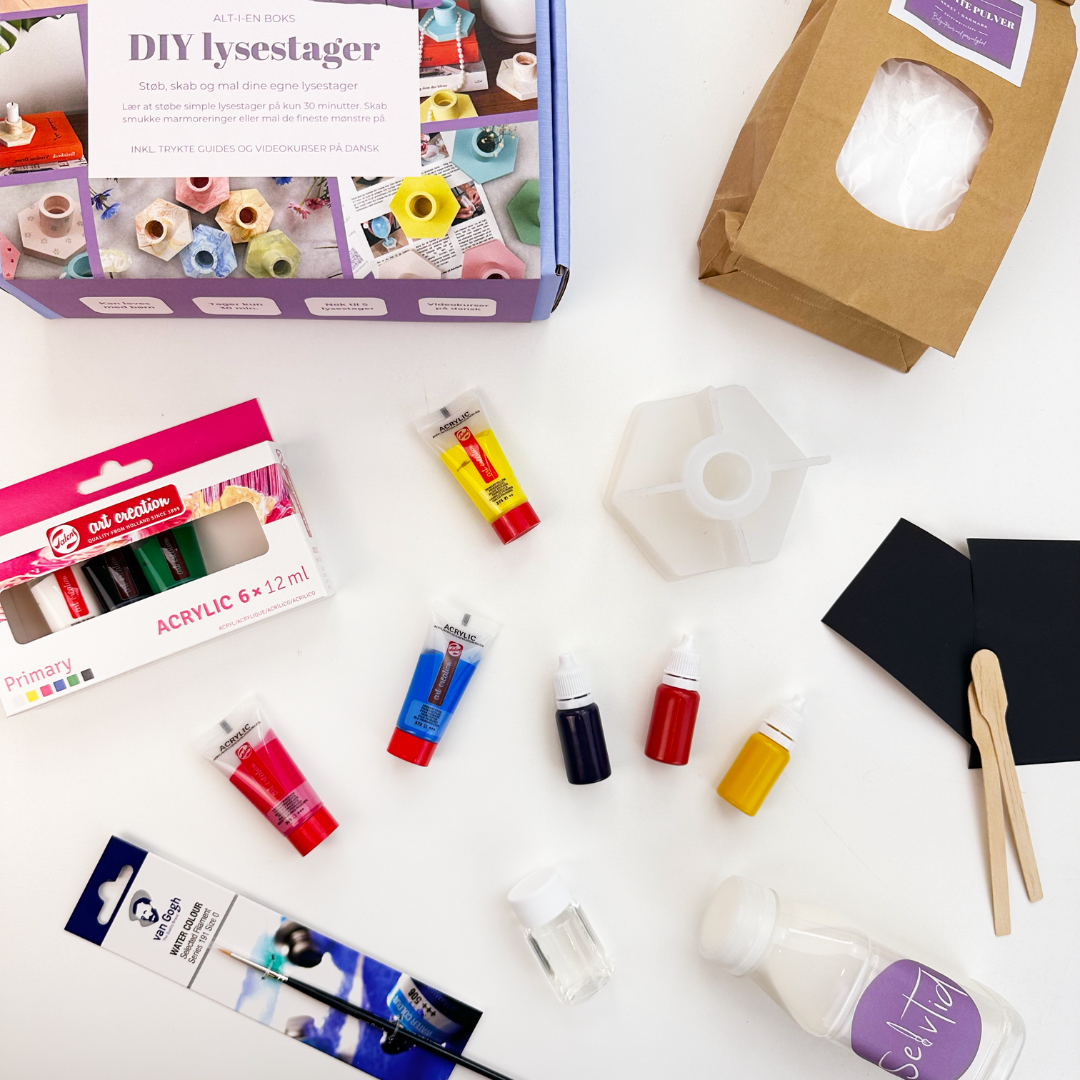 DIY lysestage støbekit